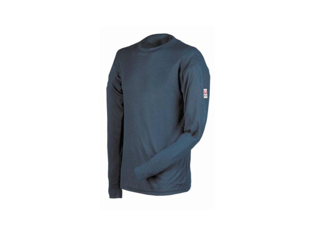 Tričko s dlouhým rukávem LION zimní termoprádlo navy modrá