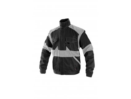 Montérková bunda LUX EDA černo-šedá