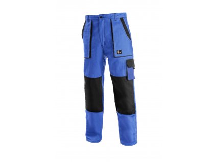 Montérkové kalhoty do pasu JOSEF LUX na výšku 194 cm modro/černé