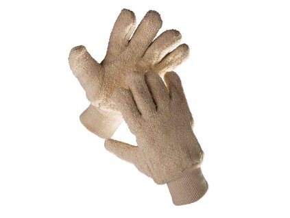 Pracovní rukavice froté bavlna DUNLIN béžová
