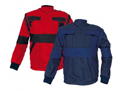 Montérková bunda MAX 2 v 1 červená/černá