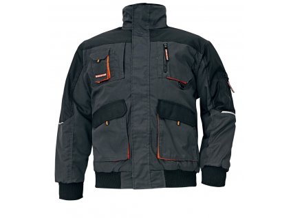 Montérková zimní bunda EMERTON PILOT černá-oranžová