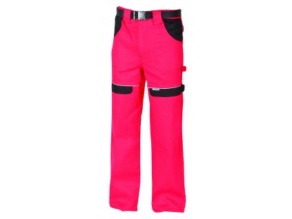 Montérkové kalhoty do pasu COOL TREND červená/černá