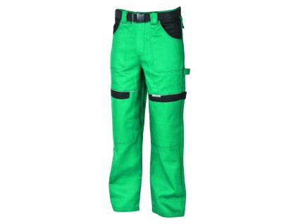 Montérkové kalhoty do pasu COOL TREND na 194 cm zelená/černá