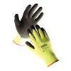 Pracovní rukavice pletené bezešvé nylonové PALAWAN žlutá-černá