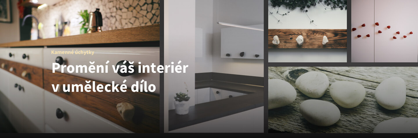 Kamenné úchytky promění váš interiér v umělecké dílo