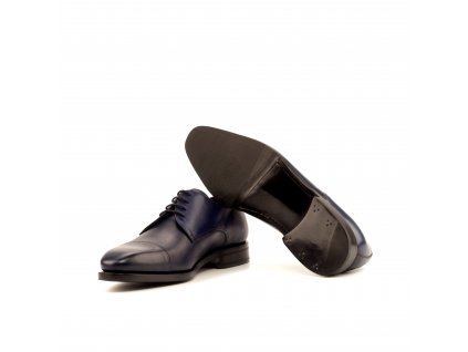 Derby Goodyear Welted Painted Calf Navy Ang9