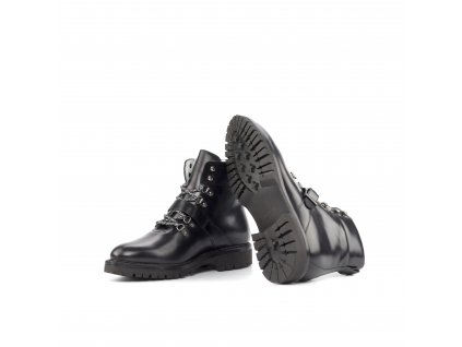 Hiking Boot Goodyear Welted Polished Calf Black Ang9