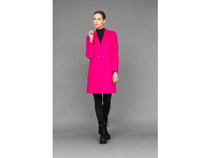 Dámský růžový kabát
