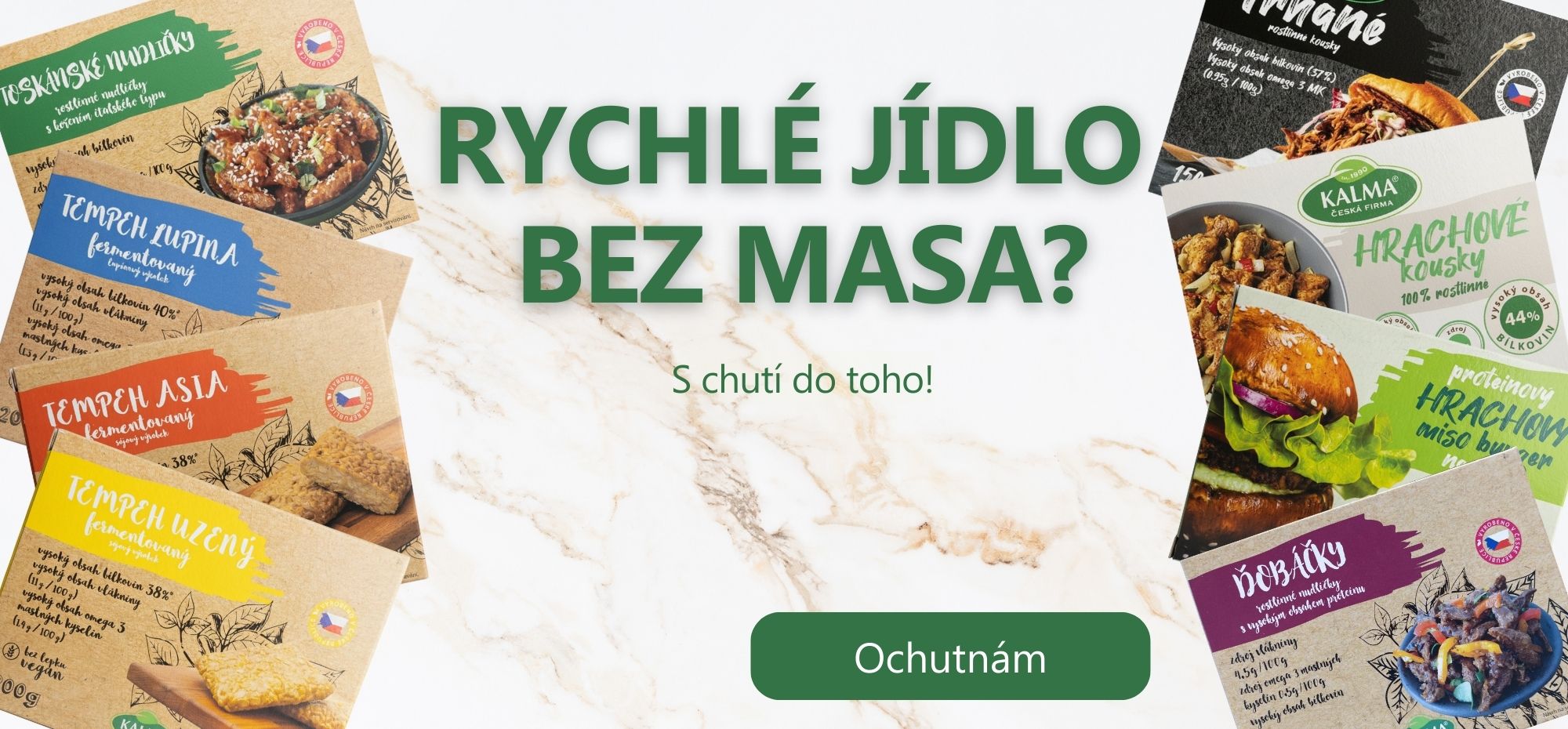 Rychlé rostlinné jídlo bez masa Kalma