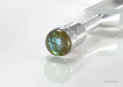 Labradorit-Alu-1-15mm-Tuningfork-Gemfoot-Stahl-Stimmgabel-Aufsatz-Edelstein-Klangschwingung_ml