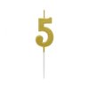 dortova-svicka-b-c-cislo-5-zlata-metaliza-9-5-cm