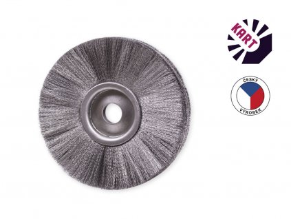 Kotoučový kartáč ø 160 mm osazený ocel. drátem ø 0,15 mm
