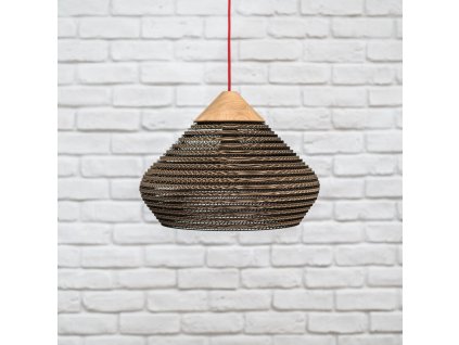 Cardcone lantern L lucerna kužel kartonové designové interiérové závěsné recyklované ekologické světlo1