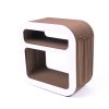 Kartoons cardboard night table Roundshelf white 1500x1500px