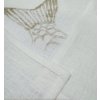 PROSTÍRÁNÍ/UBROUSEK LIGHT IVORY S PLATINOVÝM POTISKEM 33 x 33 cm