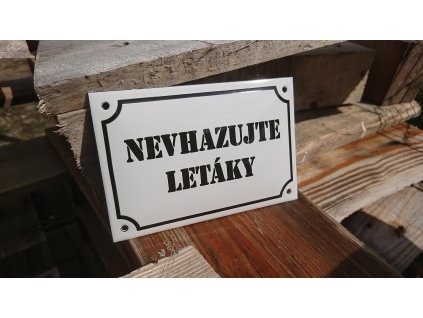 Nevhazujte letáky