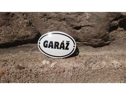 GARÁŽ - oválek 70x50mm