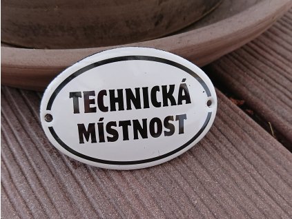 TECHNICKÁ MÍSTNOST - oválek 70x50mm