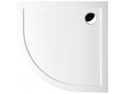 POLYSAN - SERA sprchová vanička z litého mramoru, čtvrtkruh 100x100cm, R550, bílá 62111