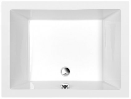 POLYSAN - DEEP hluboká sprchová vanička, obdélník 100x75x26cm, bílá 72879