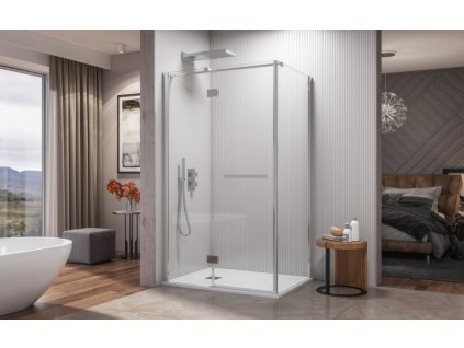 Aquatek - CRYSTAL R33 CHROM Sprchová zástěna čiré sklo 8mm 120x90x200cm CRYSTALR33