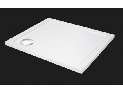 Aquatek - SMC 100x80cm sprchová vanička z tvrzeného polymeru, doplňky čelní krycí panel SMC10080-23