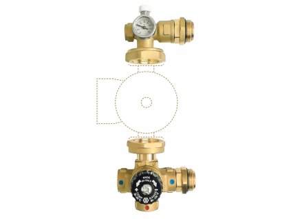 Novaservis - sestava pro rozdělovač 1" bez čerpadla (GM-WP)