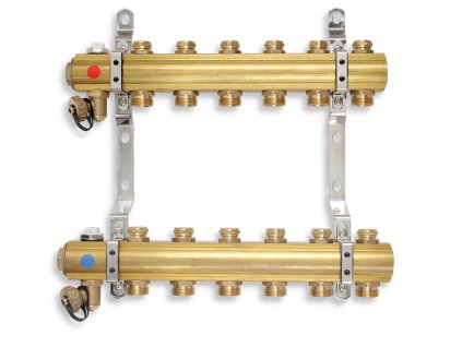 Novaservis - rozdělovač s regulačními a mechanickými ventily 5 okruhů (RO05S)