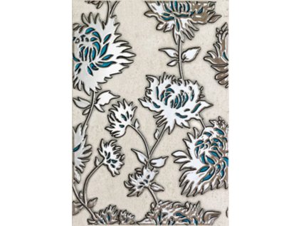 Tubadzin Gris turkus inzerto flower 25x36 (6002143)