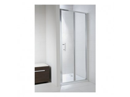 JIKA Cubito pure - sprchové dveře, skládací, levé/pravé, stříbrný lesklý profil (H255241)
