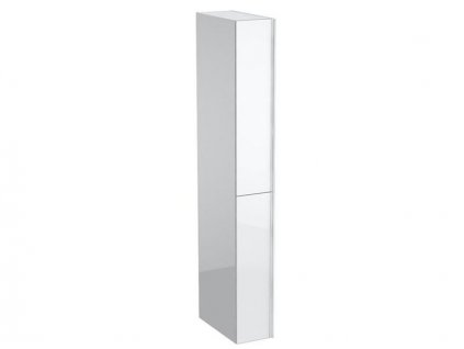 Geberit Acanto vysoká skříň se dvěma zásuvkami 22x47,6x173 cm, lakovaný s vysokým leskem/bílý, sklo lesklé/bílé (500.638.01.2)