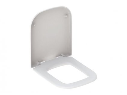 Geberit myDay WC sedátko s automatickým spuštěním, 46,2 cm, duroplast, závěsy pochromovaná mosaz, bílá (575410000)