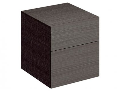 Geberit Xeno2 boční skříňka se dvěma zásuvkami 45x46,2x51 cm, lak strukturovaný, šedá scultura (500.504.43.1)
