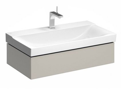 Geberit Xeno2 skříňka pod umyvadlo, se zásuvkou 88x46,2x22 cm, lakovaná s vysokým leskem, bílá (500.508.01.1)