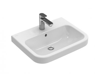 Villeroy & Boch Architectura umyvadlo 60x47 cm, broušená spodní strana, otvor pro baterii, s přepadem, bílá Alpin (41886G01)