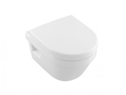 Villeroy & Boch Architectura závěsné WC Compact, DirectFlush, AntiBac, CeramicPlus, bílá Alpin (4687R0T2)