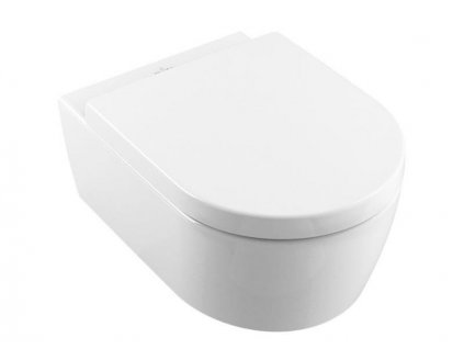 Villeroy & Boch Avento závěsné WC se sedátkem SoftClosing, DirectFlush, bílá Alpin (5656HR01)