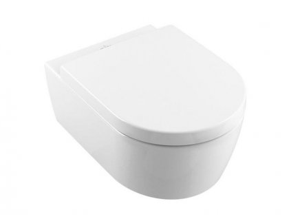 Villeroy & Boch Avento závěsné WC se sedátkem SoftClosing, DirectFlush, CeramicPlus, bílá Alpin (5656HRR1)