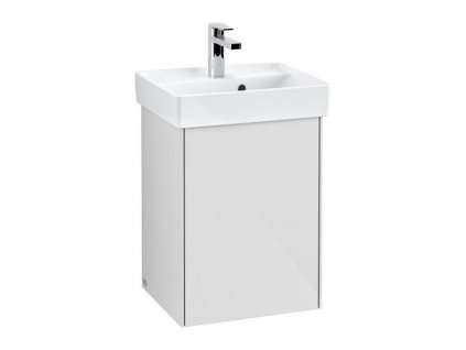 Villeroy & Boch Collaro skříňka pod umyvadlo, 41x34,4x54,6 cm, 1x dvířka levé, Glossy White (C00500DH)