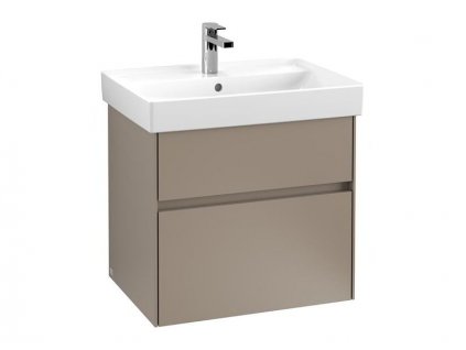 Villeroy & Boch Collaro skříňka pod umyvadlo, 60,4x44,4x54,6 cm, 2x zásuvka, Truffle Grey (C00900VG)