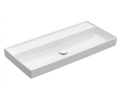 Villeroy & Boch Collaro umyvadlo 100x47 cm, bez otvoru pro baterii, bez přepadu, bílá Alpin (4A33A301)