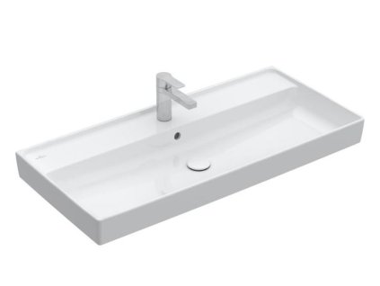 Villeroy & Boch Collaro umyvadlo 100x47 cm, otvor pro bateriii, s přepadem, bílá Alpin (4A33A501)