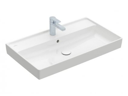 Villeroy & Boch Collaro umyvadlo 80x47 cm, otvor pro bateriii, s přepadem, bílá Alpin (4A338001)