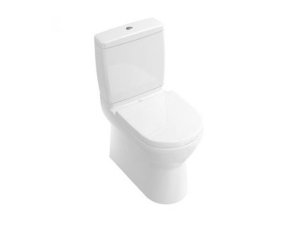 Villeroy & Boch O.NOVO klozet kombi s hlubokým splachováním, 360x640mm, vodorovný odpad, bílá (56581001)