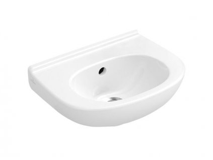 Villeroy & Boch O.novo umývátko Compact 36x27,5 cm, otvor pro baterii předražen, s přepadem, CeramicPlus, bílá Alpin (536036R1)