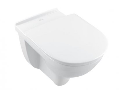 Villeroy & Boch O.novo Vita závěsné WC bezbariérové, DirectFlush, AntiBac, CeramicPlus, bílá Alpin (4695R0T2)