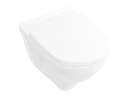 Villeroy & Boch O.novo závěsné WC se sedátkem SoftClosing, DirectFlush, CeramicPlus, bílá Alpin (5660HRR1)