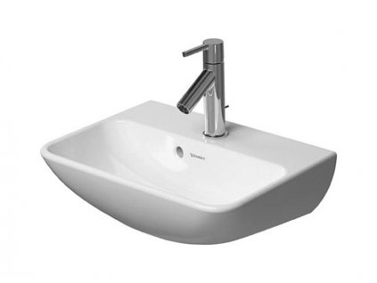 Duravit ME by Starck umývátko 45x32cm, s přepadem a otvorem pro baterii, WonderGliss (07194500001)