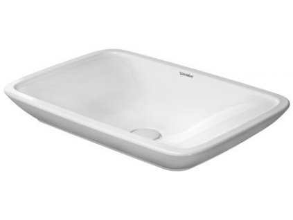 Duravit PuraVida umyvadlová mísa na desku 700x465mm bez přepadu, bez otvoru pro baterii, WonderGliss (03697000001)